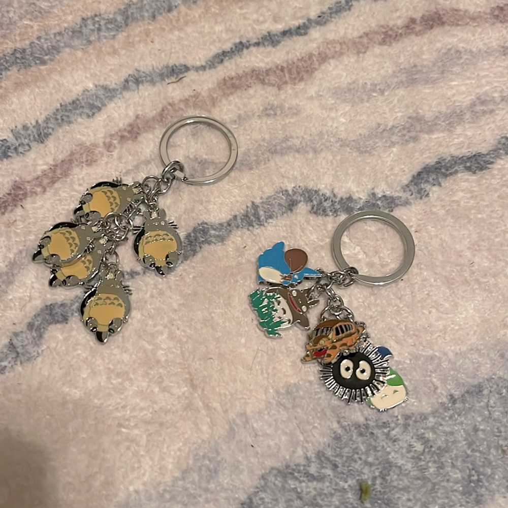 My neighbor Totoro, and miyazaki movie themed keychains